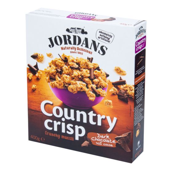 Müsli chrumkavé s horkou čokoládou 400 g   JORDANS