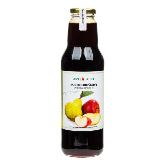 Koncentrát jablkovohruškový 750 ml   SEVEROFRUKT