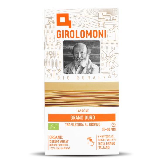 Cestoviny lasagne semolínové 500 g BIO   GIROLOMONI