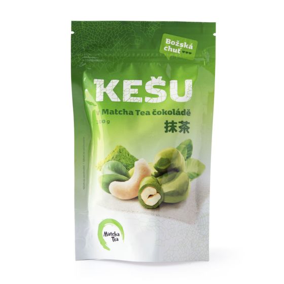 Kešu orechy v matcha tea čokoláde 100 g   MATCHA TEA