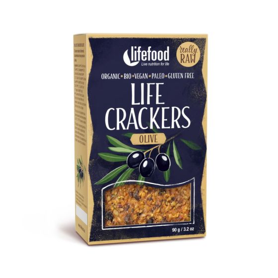 Life Crackers olivové 90 g BIO   LIFEFOOD