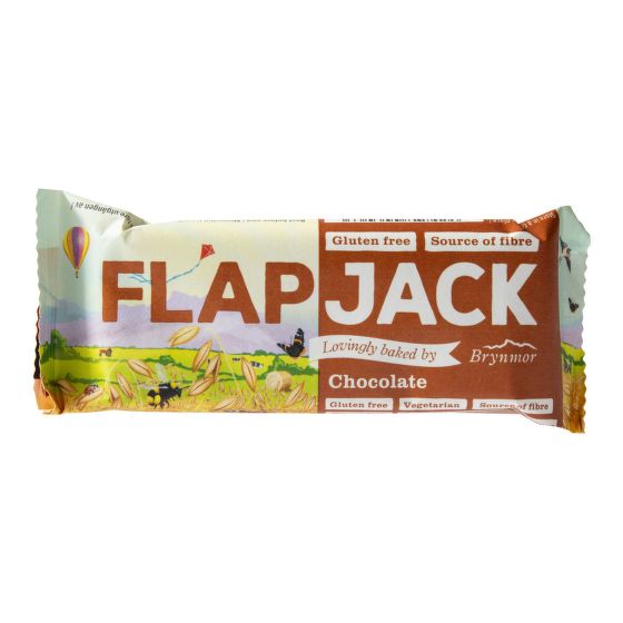 Flapjack ovsený s polevou a čokoládovou príchuťou bezgluténový 80 g   BRYNMOR