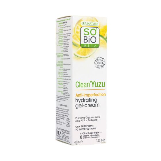 Gel-krém pleťový hydratačný Clean Yuzu 40 ml BIO   SO’BiO étic