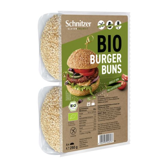 Žemle na burger bezlepkové 250 g BIO   SCHNITZER