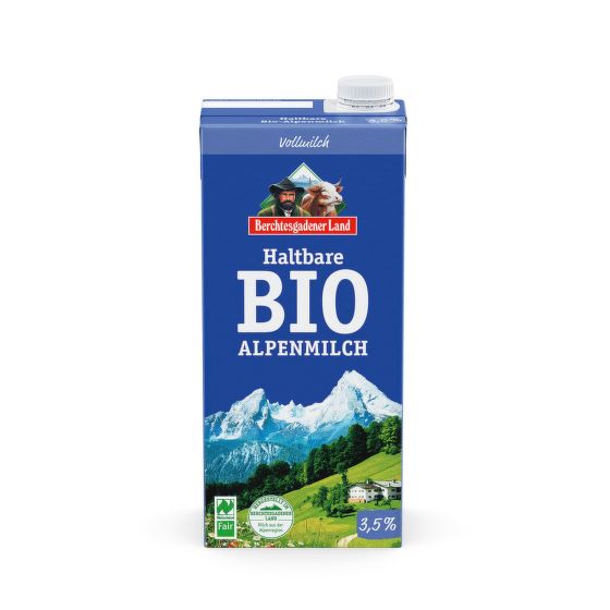 Mlieko trvanlivé alpské plnotučné 1 l BIO   BGL