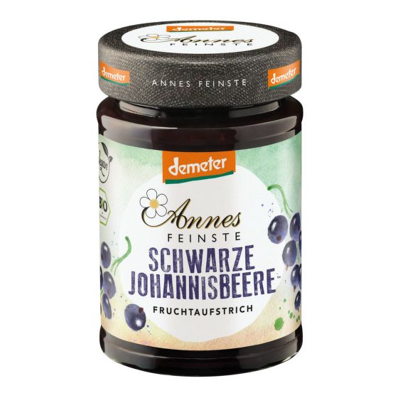 VÝPREDAJ!!!Zavarenina z čiernych ríbezlí Demeter 210 g BIO   ANNES FEINSTE