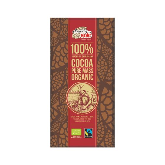 Čokoláda horká 100% 90 g BIO   SOLÉ