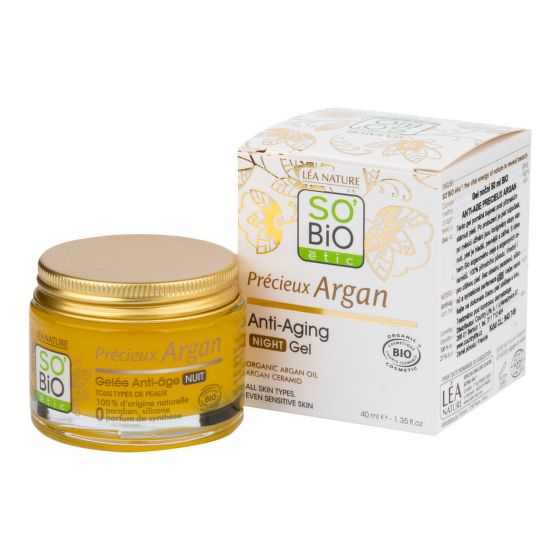 Gél nočné 50 ml BIO Anti-age Precieux Argan   SO’BiO étic