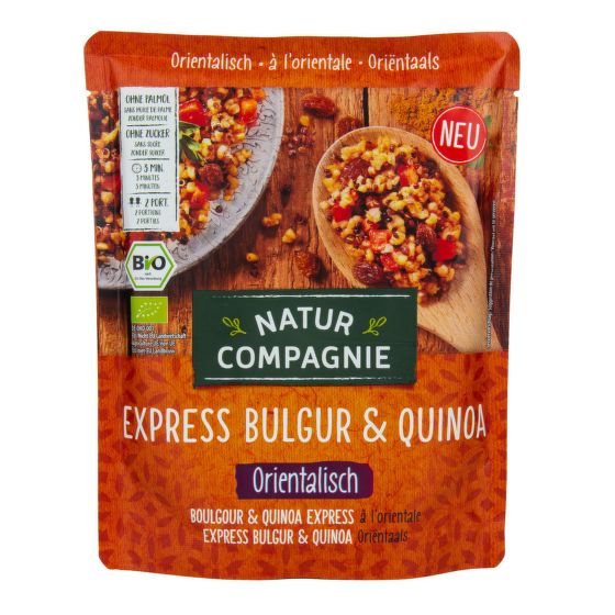 Express bulgur s quinoa orientalne - hotový pokrm 250 g BIO   NATUR COMPAGNIE