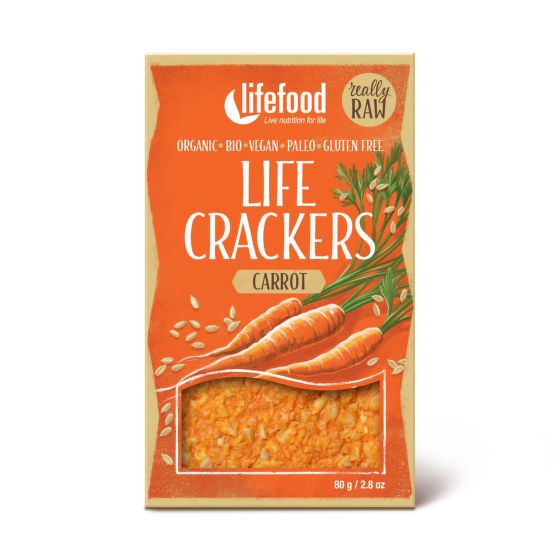 Life Crackers Mrkvanky 80 g BIO   LIFEFOOD