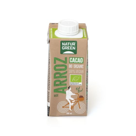 Nápoj ryžový s kakaom 200 ml BIO   NATURGREEN