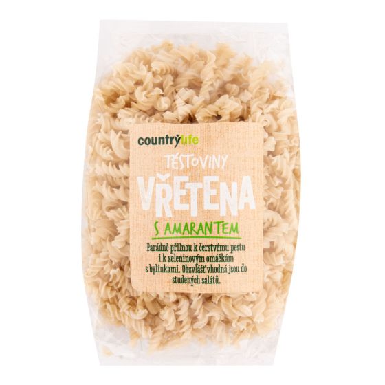 Cestoviny vretená s amarantom 300 g   COUNTRY LIFE