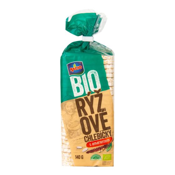 Chlebíčky ryžové s amarantom bezglutenové 140 g BIO   RACIO