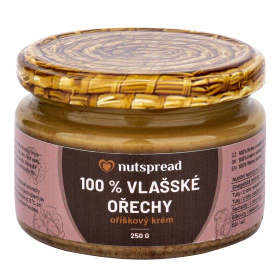 Krém z pražených vlašských orechov 250 g   NUTSPREAD