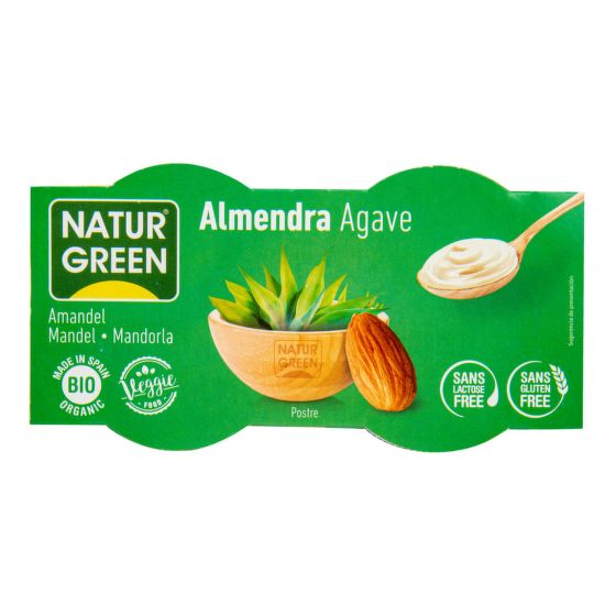 Dezert mandľový s agávovým sirupom 2x125 g BIO   NATURGREEN