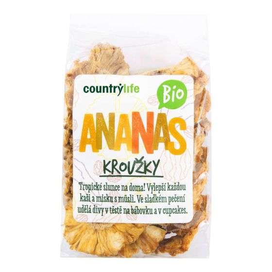 Ananás krúžky sušené 100 g BIO   COUNTRY LIFE