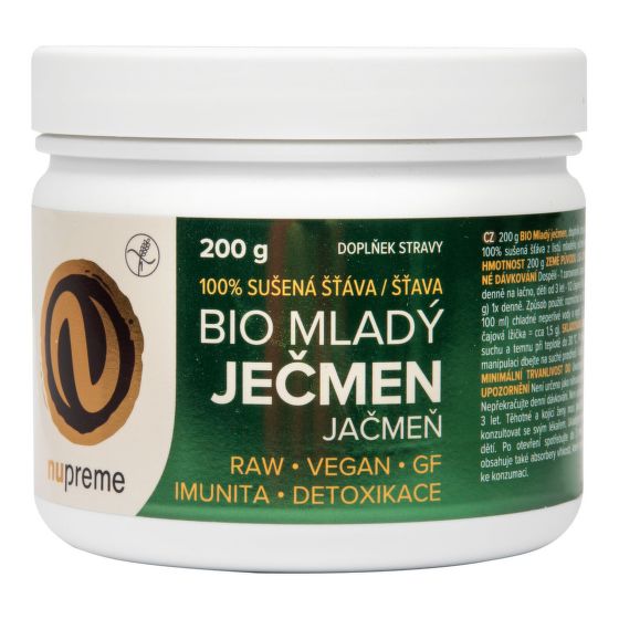 Mladý jačmeň 200 g BIO   NUPREME