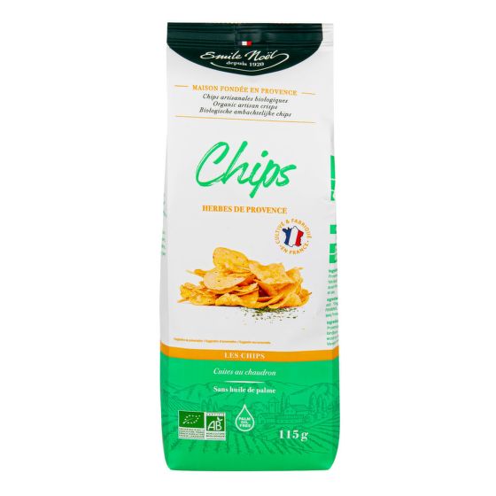 Chipsy zemiakové bylinkovej 115 g BIO   EMILE NOËL