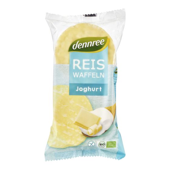 Chlebíčky pufované ryžové s jogurtovou polevou 100 g BIO   DENNREE