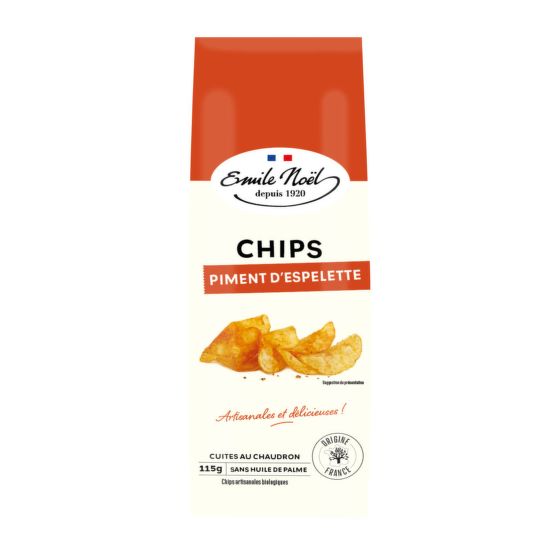 Chipsy zemiakové pálivá paprika 115 g BIO   EMILE NOËL