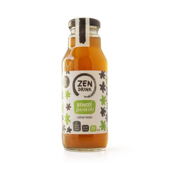 Nápoj ZEN zelený čaj a konope 300 ml BIO   KOLDOKOL