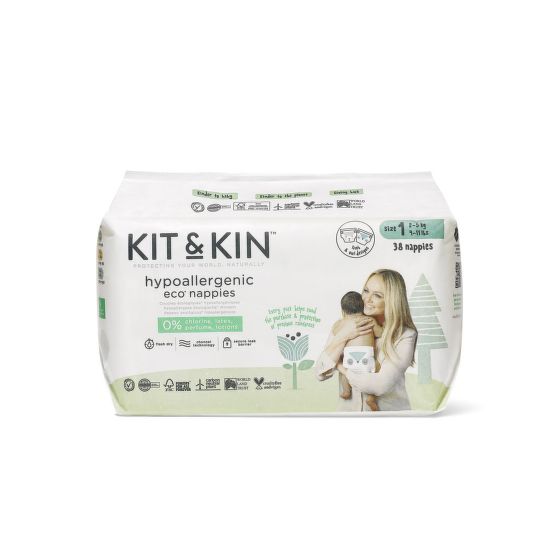 Plienky EKO veľkosť 1 38 ks   KIT & KIN