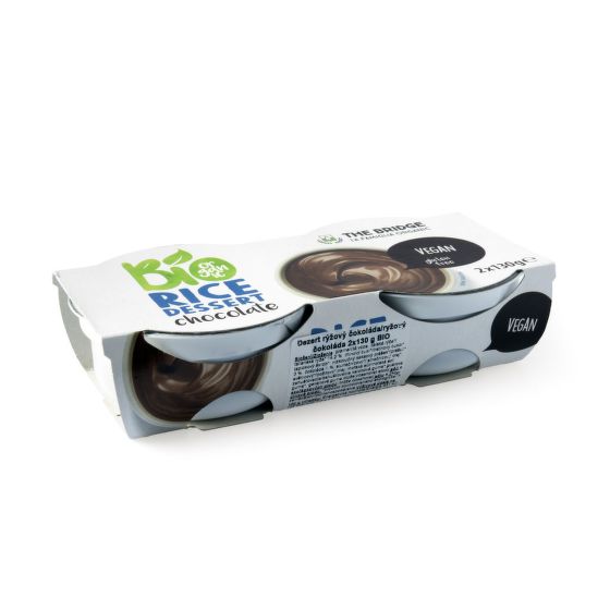Dezert ryžový čokoláda 2x130 g BIO   THE BRIDGE