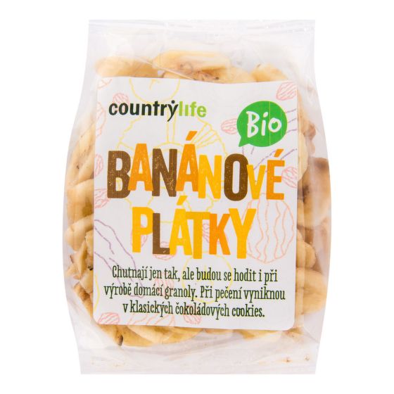 Banánové plátky 100 g BIO   COUNTRY LIFE