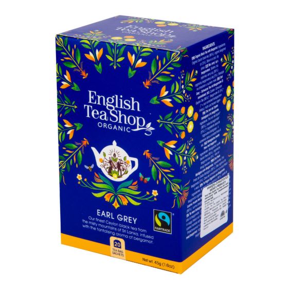 Čaj Earl Grey Fair Trade 20 vrecúšok BIO   ENGLISH TEA SHOP