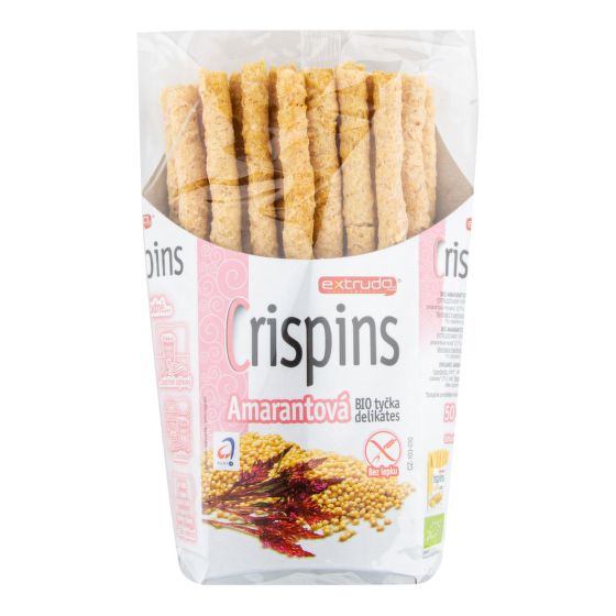 Tyčinka amarantová Crispins bezlepková 50 g BIO   EXTRUDO