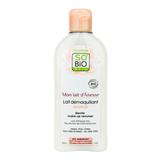 Mlieko odličovacie s obsahom oslieho mlieka 200 ml BIO   SO’BiO étic