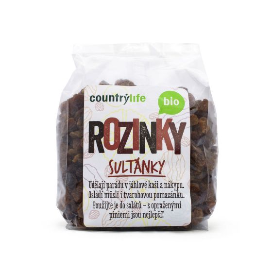 Hrozienka sultánky 500 g BIO   COUNTRY LIFE
