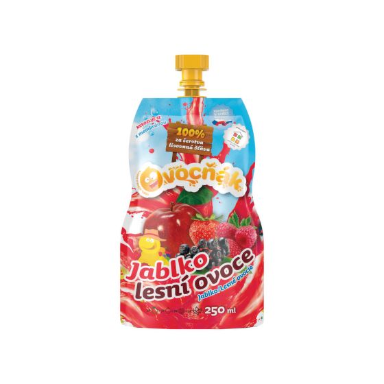 Mušt ovocný jablko-lesné ovocie 250 ml   OVOCŇÁK