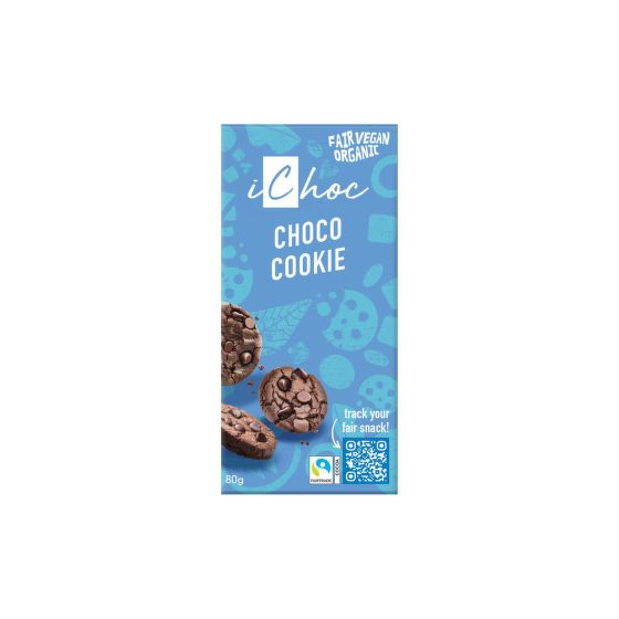 Čokoláda vegan cookie iChoc 80 g BIO   VIVANI