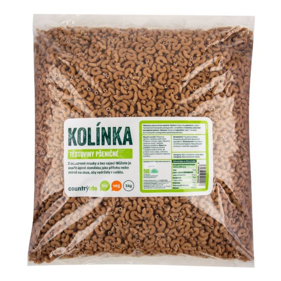 Cestoviny kolienka pšeničné 5 kg BIO   COUNTRY LIFE