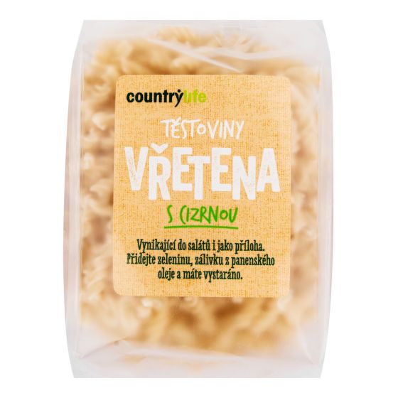 Cestoviny vretená s cícerom 300 g   COUNTRY LIFE