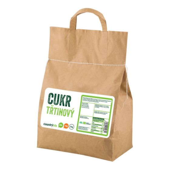 Cukor trstinový 5 kg BIO   COUNTRY LIFE