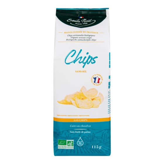 Chipsy zemiakové bez soli 115 g BIO   EMILE NOËL