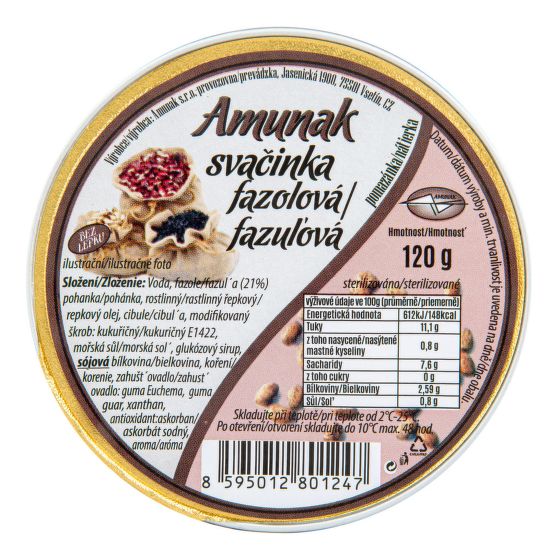 Svačinka fazuľová 120 g   AMUNAK