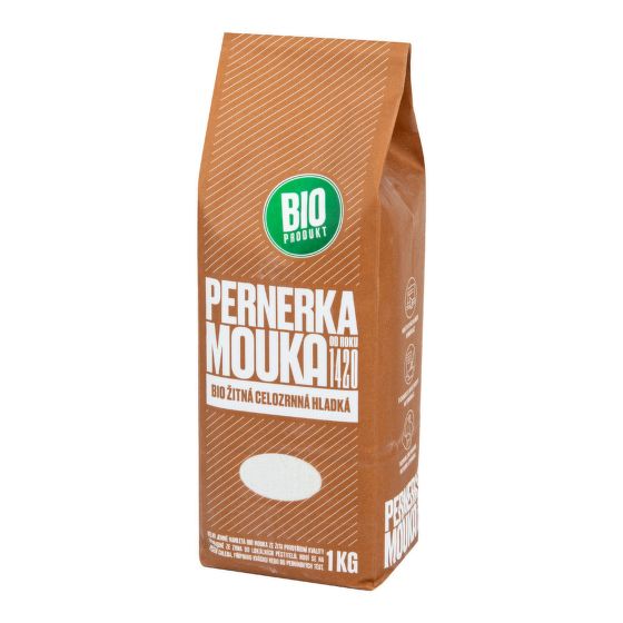 Múka ražná celozrnná hladká 1 kg BIO   PERNERKA