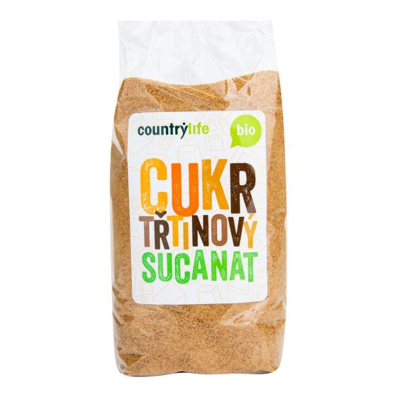 Cukor trstinový Sucanat 500 g BIO   COUNTRY LIFE