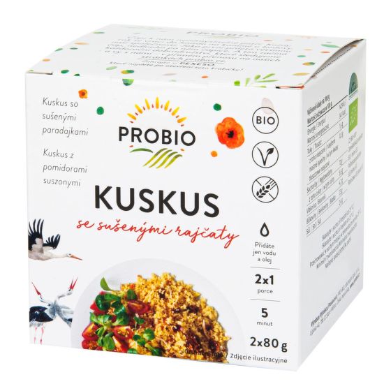 Kuskus so sušenými paradajkami 2x80 g BIO   PROBIO