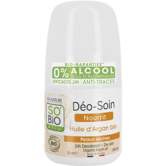 Dezodorant prírodný 24 h vyživujúci s arganovým olejom 50 ml BIO   SO’BiO étic