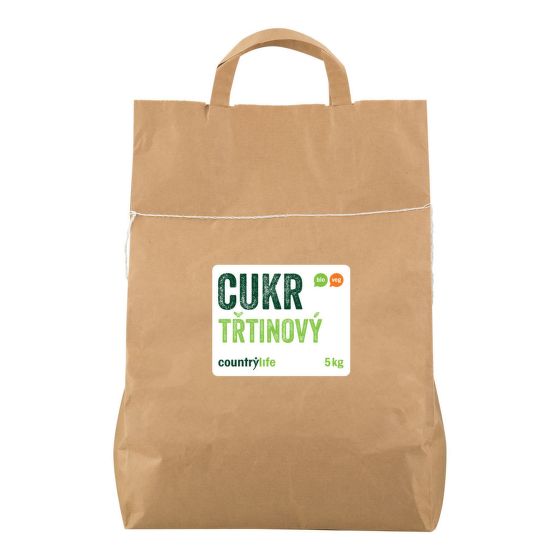 Cukor trstinový 5 kg BIO   COUNTRY LIFE