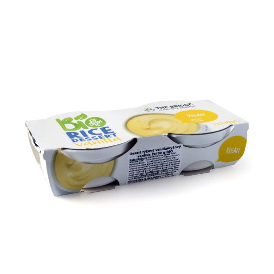 Dezert ryžový vanilka 2x130 g BIO   THE BRIDGE