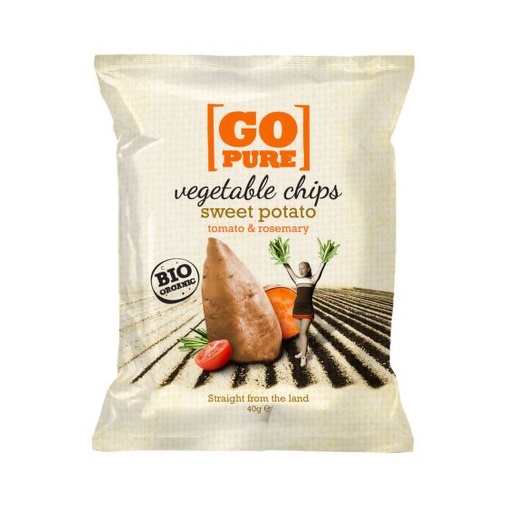 Chipsy batátové s rozmarínom 40 g BIO   GO PURE