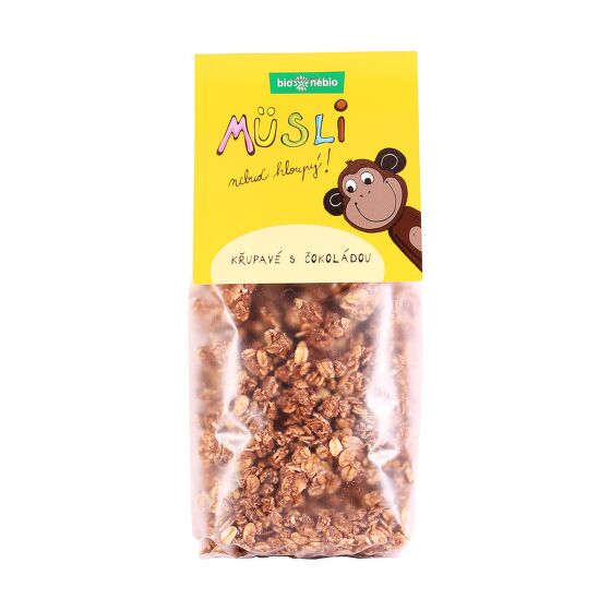 Müsli Nebuď hlúpy! Chrumkavé s čokoládou 300 g BIO   BIO NEBIO