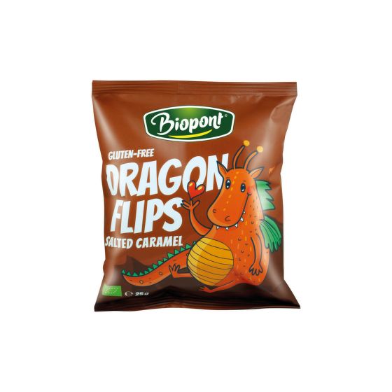 Chrumky kukuričné ​​so slaným karamelom 25 g BIO   BIOPONT