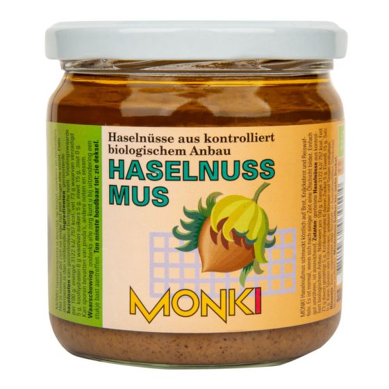 Krém z  lieskových orieškov kúsky 330 g BIO  MONKI