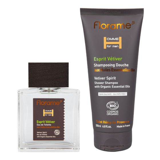 Sada toaletní voda 100 ml a sprchový gel 200 ml pro muže Esprit Vetiver BIO   FLORAME